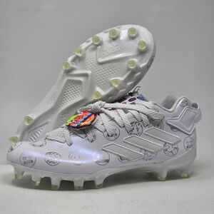 Adidas Freak 22 Big Mood Football Cleats White Silver GX7983 Men's Size 7 New